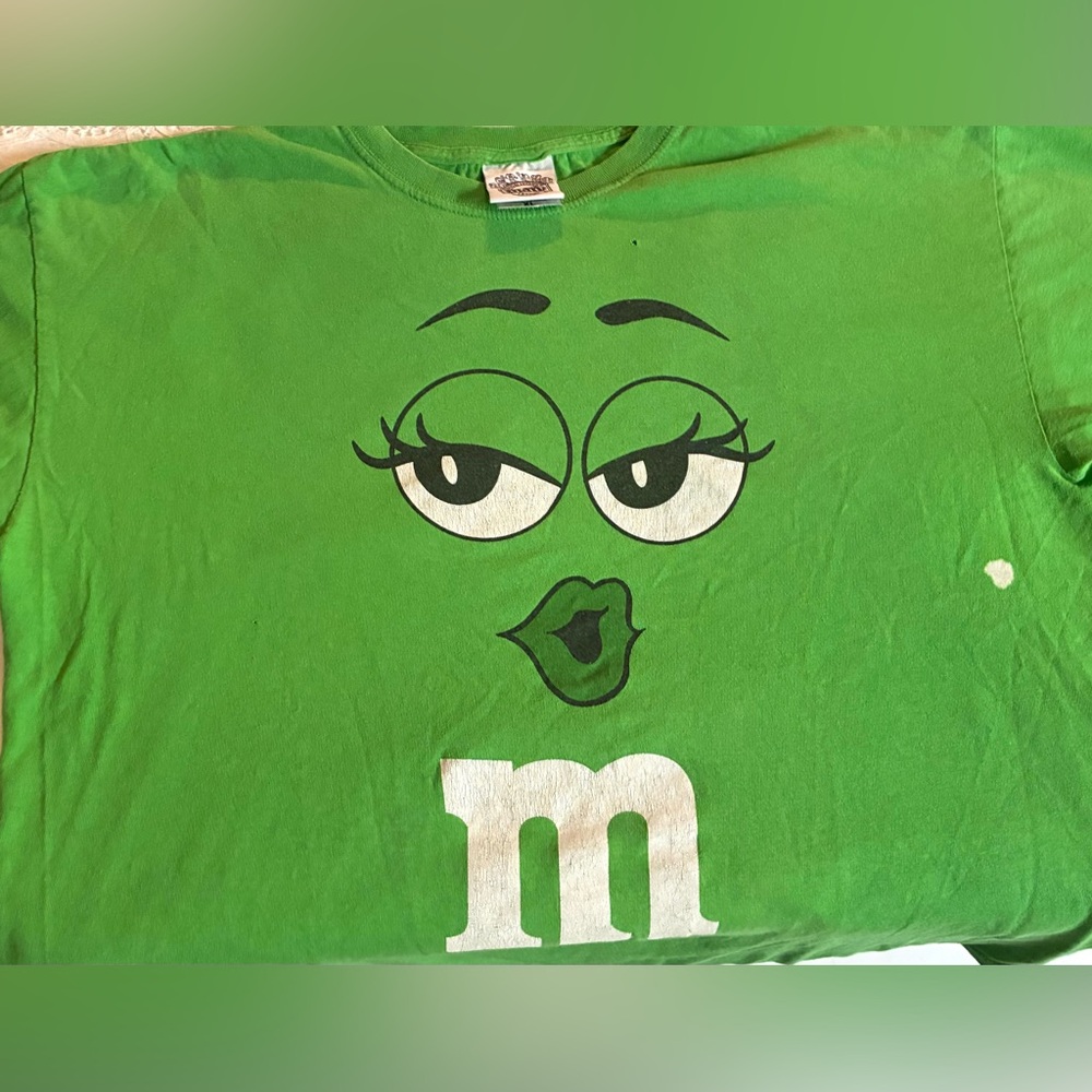 Vintage 80’s Green M&M'S T shirt XL Retro T Shirt Green M&M Nostalgic Shirt